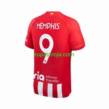 Billiga Fotbollströjor Atlético Madrid 2 Memphis Depay 9 Hemma tröja 2023/24 Kortärmad